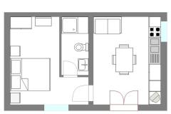 Apartments Martinovka Apartment 1 – A1 (2+2) foto 1