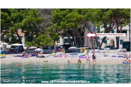 Apartments u dvou palem Živogošče Croatia