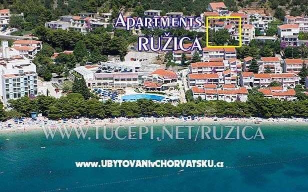 Apartments Ružica – Accommodation Tucepi Kroatië